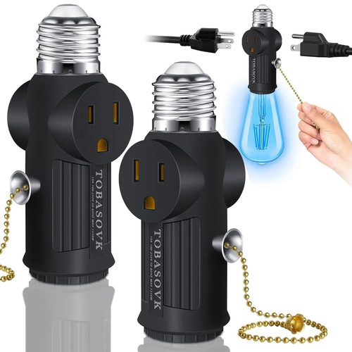 Light socket plug adapter - plug,