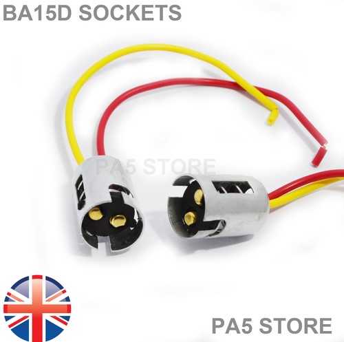 Ba15d socket light bulb - 2x,